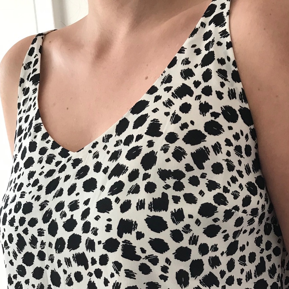 Dressy Black and White Top
